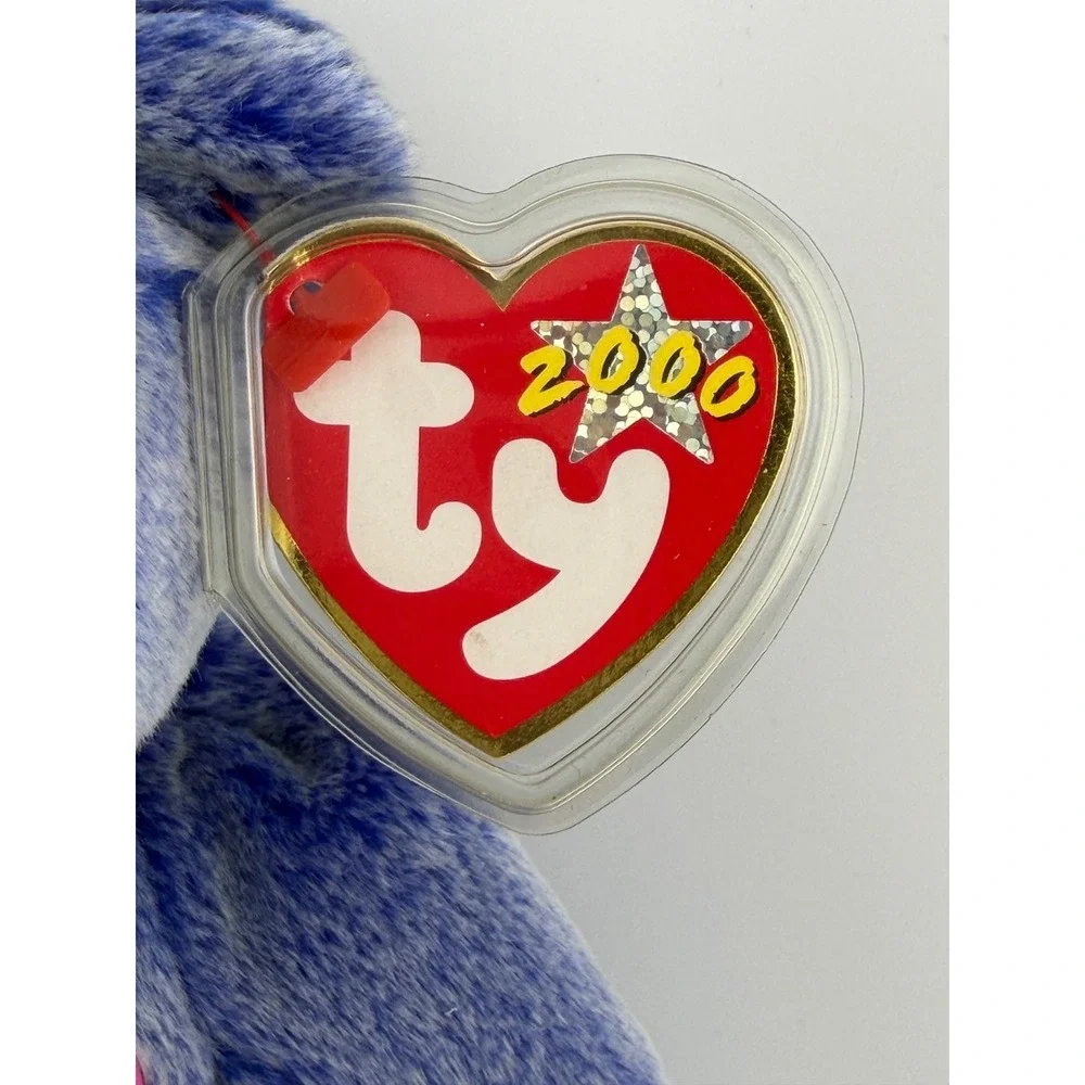 Ty Periwinkle Beanie Baby‎ Bear OS Blue Vintage Y2K Retro 2000 Plush Decor